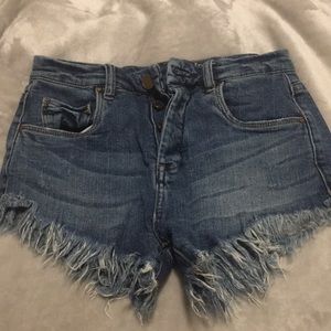 Blanknyc denim high waisted shorts.